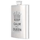 SlipperyJoe Behalte Calm Queen Königsschmuck Flachmann (Links)
