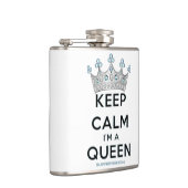 SlipperyJoe Behalte Calm Queen Königsschmuck Flachmann (Rechts)