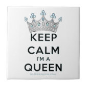 SlipperyJoe Behalte Calm Queen Königsschmuck Fliese (Vorderseite)