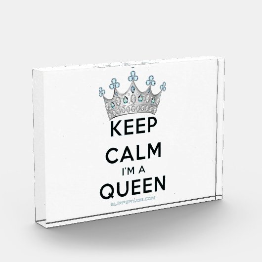 SlipperyJoe Behalte Calm Queen Königsschmuck Fotoblock (Links)