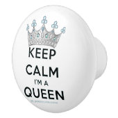 SlipperyJoe Behalte Calm Queen Königsschmuck Keramikknauf (Rechts)