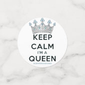 SlipperyJoe Behalte Calm Queen Königsschmuck Konfetti (Klein Vorderseite)