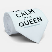 SlipperyJoe Behalte Calm Queen Königsschmuck Krawatte (Gerollt)