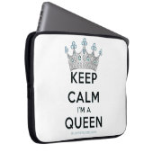 SlipperyJoe Behalte Calm Queen Königsschmuck Laptopschutzhülle (Vorne Rechts)