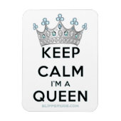 SlipperyJoe Behalte Calm Queen Königsschmuck Magnet (Vertikal)