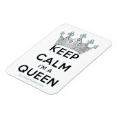 SlipperyJoe Behalte Calm Queen Königsschmuck Magnet (Linke Seite)