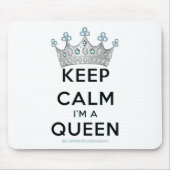 SlipperyJoe Behalte Calm Queen Königsschmuck Mousepad (Vorne)