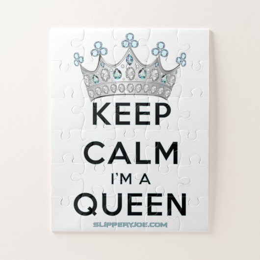 SlipperyJoe Behalte Calm Queen Königsschmuck Puzzle (Vertikal)