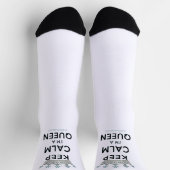 SlipperyJoe Behalte Calm Queen Königsschmuck Socken (Oben)