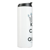 SlipperyJoe Behalte Calm Queen Königsschmuck Thermosbecher (Nach links gedreht)