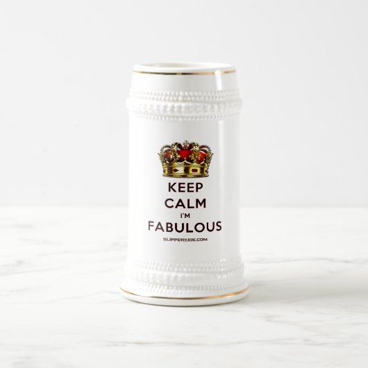 SlipperyJoe behalte eine wunderbare, ruhige Krone Bierglas (Mittel)