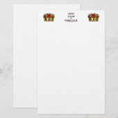 SlipperyJoe behalte eine wunderbare, ruhige Krone Briefpapier (Vorne/Hinten)