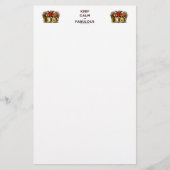 SlipperyJoe behalte eine wunderbare, ruhige Krone Briefpapier (Vorderseite)