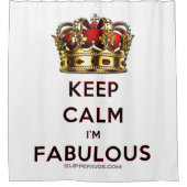 SlipperyJoe behalte eine wunderbare, ruhige Krone Duschvorhang (Vorderseite)