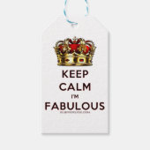 SlipperyJoe behalte eine wunderbare, ruhige Krone Geschenkanhänger (Vorderseite)