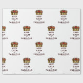 SlipperyJoe behalte eine wunderbare, ruhige Krone Geschenkpapier (Flach)