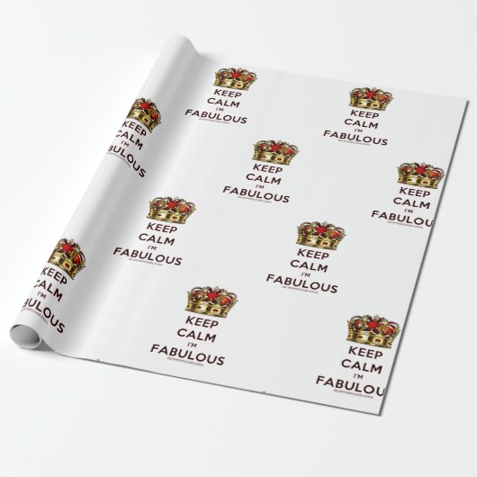 SlipperyJoe behalte eine wunderbare, ruhige Krone Geschenkpapier (Ungerollt)