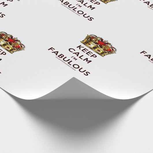 SlipperyJoe behalte eine wunderbare, ruhige Krone Geschenkpapier (Ecke)