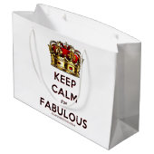 SlipperyJoe behalte eine wunderbare, ruhige Krone Große Geschenktüte (Rückseite Schrägansicht)