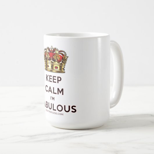 SlipperyJoe behalte eine wunderbare, ruhige Krone Kaffeetasse (VorderseiteRechts)