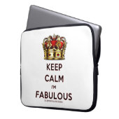 SlipperyJoe behalte eine wunderbare, ruhige Krone Laptopschutzhülle (Vorderseite Links)