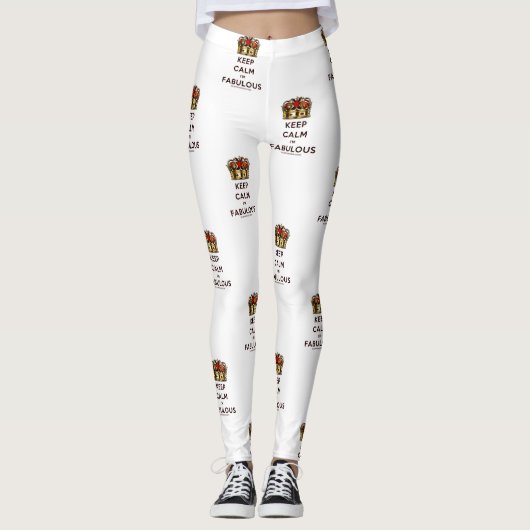 SlipperyJoe behalte eine wunderbare, ruhige Krone Leggings (Vorderseite)