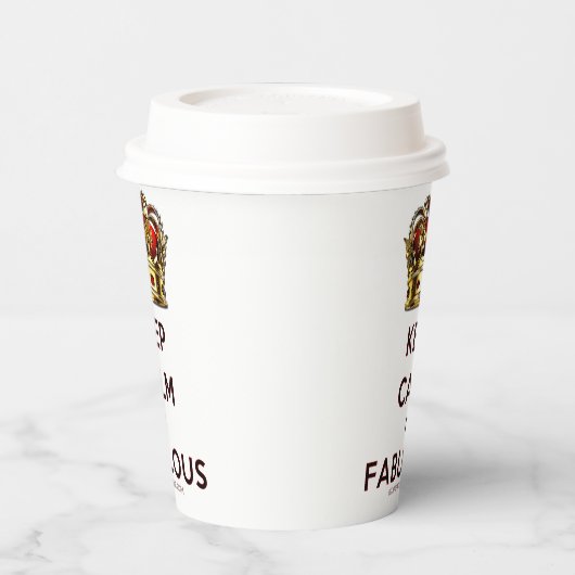 SlipperyJoe behalte eine wunderbare, ruhige Krone Pappbecher (Links)