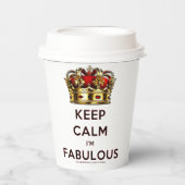 SlipperyJoe behalte eine wunderbare, ruhige Krone Pappbecher (Vorderseite)