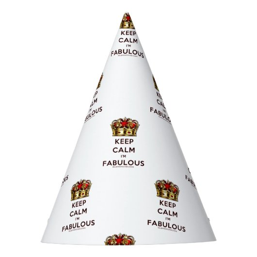 SlipperyJoe behalte eine wunderbare, ruhige Krone Partyhütchen (Vorderseite)