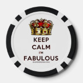 SlipperyJoe behalte eine wunderbare, ruhige Krone Pokerchips (Rückseite)