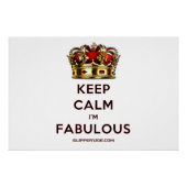 SlipperyJoe behalte eine wunderbare, ruhige Krone Poster (Vorderseite)