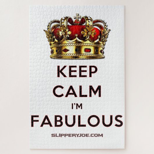 SlipperyJoe behalte eine wunderbare, ruhige Krone Puzzle (Vertikal)