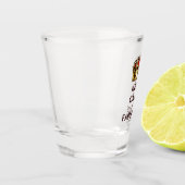 SlipperyJoe behalte eine wunderbare, ruhige Krone Schnapsglas (Links)