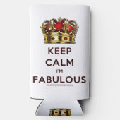 SlipperyJoe behalte eine wunderbare, ruhige Krone Selters Dosenkühler (Rückseite)