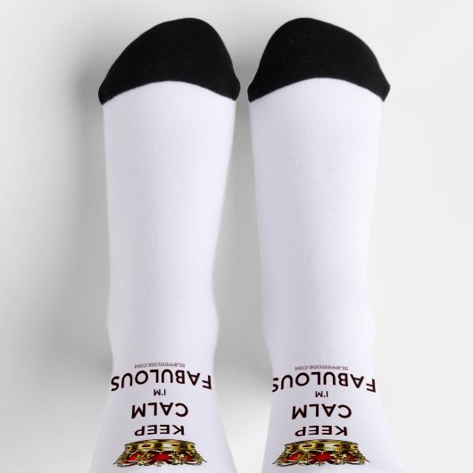 SlipperyJoe behalte eine wunderbare, ruhige Krone Socken (Oben)