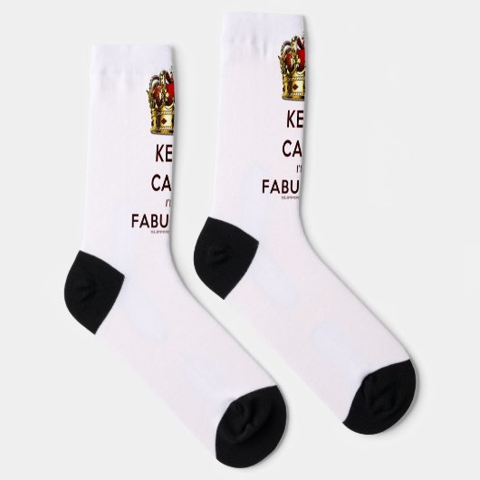 SlipperyJoe behalte eine wunderbare, ruhige Krone Socken (Rechts)