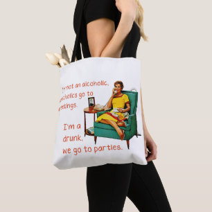 SlipperyJoe beim geselligen Trinken Party vintage  Tasche