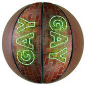 SlipperyJoe beleuchtet Gay Neon-Zeichen hell leben Basketball (Vertikal)