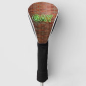 SlipperyJoe beleuchtet Gay Neon-Zeichen hell leben Golf Headcover (Vorderseite)