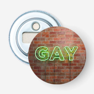 SlipperyJoe beleuchtetes schwules Neon-Schild hell Flaschenöffner