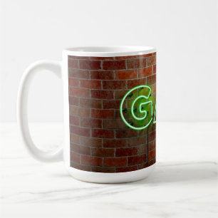 SlipperyJoe beleuchtetes schwules Neon-Schild hell Kaffeetasse