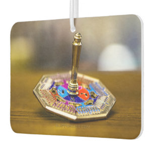 SlipperyJoe Chanukka-Dreidel-Geschenk achteckiger  Autolufterfrischer