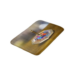 SlipperyJoe Chanukka-Dreidel-Geschenk achteckiger Badematte