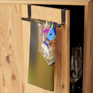 SlipperyJoe Chanukka-Dreidel-Geschenk achteckiger  Geschirrtuch
