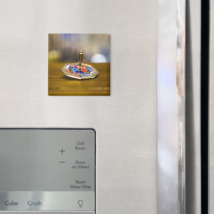 SlipperyJoe Chanukka-Dreidel-Geschenk achteckiger  Magnet