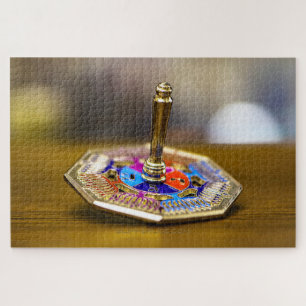 SlipperyJoe Chanukka-Dreidel-Geschenk achteckiger Puzzle