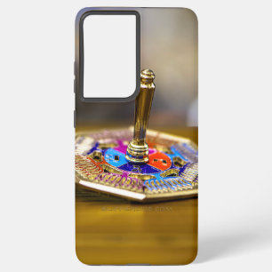 SlipperyJoe Chanukka-Dreidel-Geschenk achteckiger  Samsung Galaxy Hülle