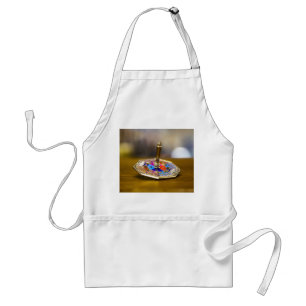 SlipperyJoe Chanukka-Dreidel-Geschenk achteckiger  Schürze