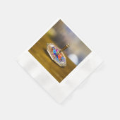 SlipperyJoe Chanukka-Dreidel-Geschenk achteckiger Serviette (Ecke)