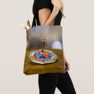 SlipperyJoe Chanukka-Dreidel-Geschenk achteckiger Tasche